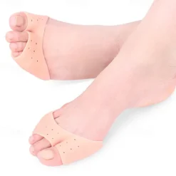 Toe Covers Toe Protectors for Women Silicone Toe Pouches Gel Pads Pointe Shoes Protectors Gel Sock Pads Ballet Dance Toe Caps with Breathable Hole for Ball of Foot Metatarsal