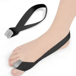 Toe Separator with Elastic Band for Bunion Relief and Toe Alignment, Comfortable and Adjustable Gel Toe Straightener for Foot Pain Support