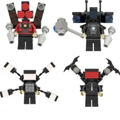 Toilet Blocks Toys TV Building Blocks Toys Imaginative Construction Playset Blocks Action FigureBirthday Building Blocks for Adults Kids Fans