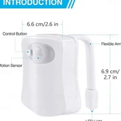 Toilet Night Light PIR Motion Sensor Toilet Lights LED Washroom Night Lamp 16/8 Colors Toilet Bowl Lighting For Bathroom Washroom
