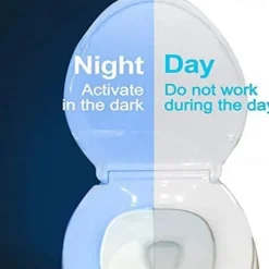 Toilet Night Light PIR Motion Sensor Toilet Lights LED Washroom Night Lamp 16/8 Colors Toilet Bowl Lighting For Bathroom Washroom