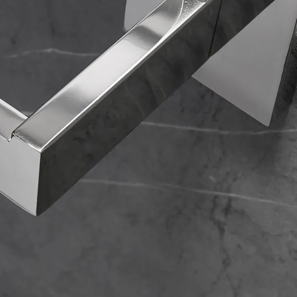 Toilet Paper Holder Premium Design Contemporary Stainless Steel for Bathroom Wall Mounted Brushed Silvery 1pc