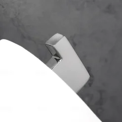 Toilet Paper Holder Premium Design Contemporary Stainless Steel for Bathroom Wall Mounted Brushed Silvery 1pc