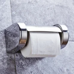 Toilet Paper Holder Stainless Steel Waterproof Paper Roll Holders Wall Mounted(Polishing Chrome)