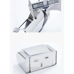 Toilet Paper Holder Stainless Steel Waterproof Paper Roll Holders Wall Mounted(Polishing Chrome)