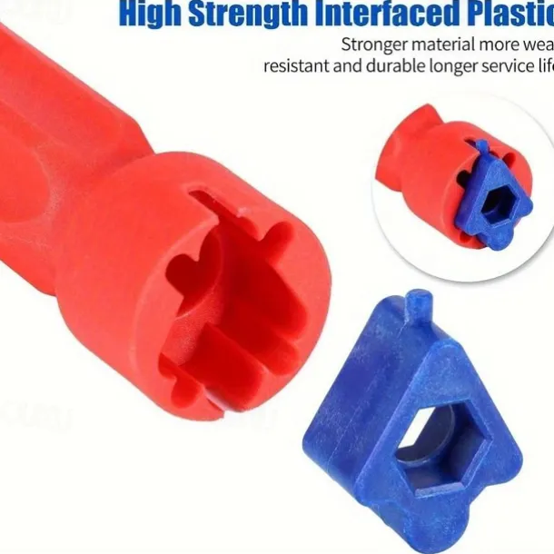 Toilet Seat Accessory Tool, Universal Toilet Seat Mount Key, Toilet Seat Repair Wrench, 10/13/17mm Professional Universal Plastic High Strength Mounting Key