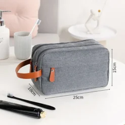 Toiletry Bag For Men - Water Resistant Travel Large Toiletry Organizer Hanging Dopp Kit Men's Shaving Bag For Traveling Accessories Toiletries