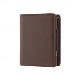 Top Quality Short Smart Male Wallet Leather RFID Wallet Men Anti-theft Card Holder Card Small Coin Purse Pocket
