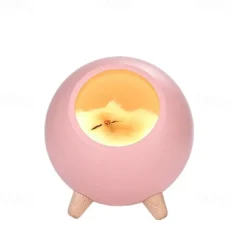 Touch Dimming Kitten Night Light Pet House Atmosphere LED Night Light Cat House Touch Dimming Table Lamp For Kids Bedroom Gifts
