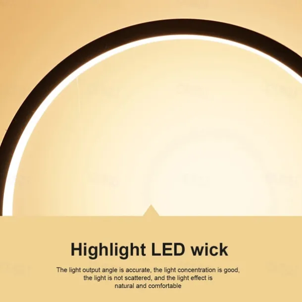 Touch Dimming LED Table Lamp Bedroom Circular Desk Lamp Living Room Black/White USB Powered Dimmable Bedside Lamp Round Night Light For Bedroom Decoration Lighting