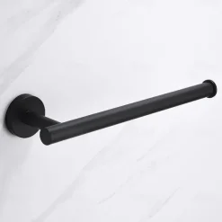 Towel Bar and Towel Rack with Hooks New Design Stainless Steel Bathroom Towel Rack Wall Mounted Painted Finishes 1pc