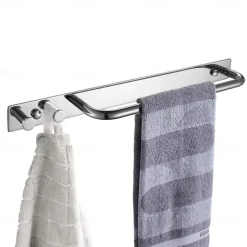 Towel Bar New Design / Multifunction / Automatic Contemporary / Modern Metal Bathroom 1-Towel Bar Wall Mounted