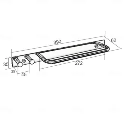 Towel Bar New Design / Multifunction / Automatic Contemporary / Modern Metal Bathroom 1-Towel Bar Wall Mounted