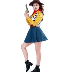 Toy Story Cowgirl Cowboy Woody Cosplay Costume Halloween Group Couples Costumes Adults' Men's Women's Cosplay Costumes Halloween Carnival Masquerade Easy Carnival Costume