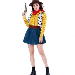 Toy Story Cowgirl Cowboy Woody Cosplay Costume Halloween Group Couples Costumes Adults' Men's Women's Cosplay Costumes Halloween Carnival Masquerade Easy Carnival Costume