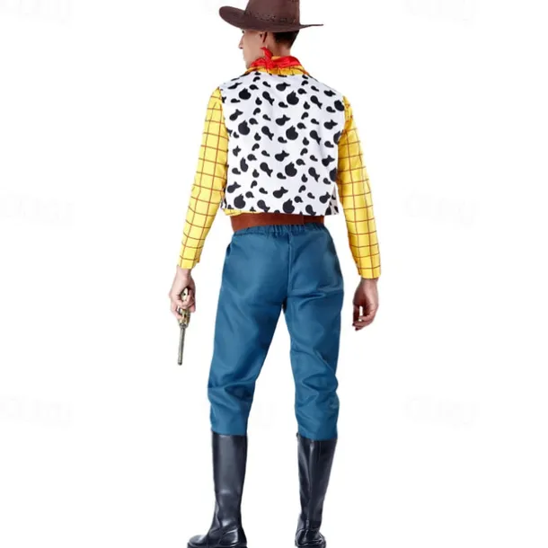 Toy Story Cowgirl Cowboy Woody Cosplay Costume Halloween Group Couples Costumes Adults' Men's Women's Cosplay Costumes Halloween Carnival Masquerade Easy Carnival Costume