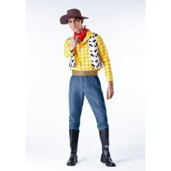 Toy Story Woody Cosplay Costume Halloween Props Masquerade Anime Halloween Movie Cosplay for Men's Teen Adults' Christmas Halloween New Year