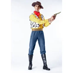 Toy Story Woody Cosplay Costume Halloween Props Masquerade Anime Halloween Movie Cosplay for Men's Teen Adults' Christmas Halloween New Year