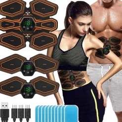Trainer EMS Abdominal Muscle Stimulator Hip Trainer Smart Muscles Electrostimulator Toner For Fitness Fat Burn Weight Lose