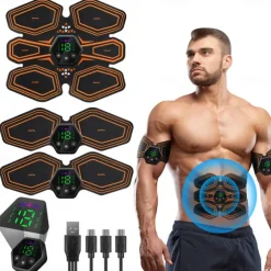 Trainer EMS Abdominal Muscle Stimulator Hip Trainer Smart Muscles Electrostimulator Toner For Fitness Fat Burn Weight Lose