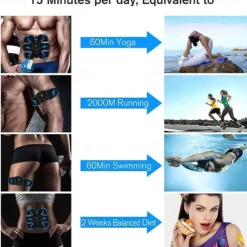 Trainer EMS Abdominal Muscle Stimulator Hip Trainer Smart Muscles Electrostimulator Toner For Fitness Fat Burn Weight Lose