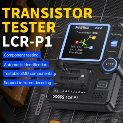 Transistor Tester Mosfet Transistor Capacitor Tester Electronic Component Tester Diode Triode Zener Diode Resistance Inductance Battery Test LCR Meter MOS PNP NPN ESR Meter