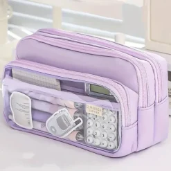 Transparent Pen Bag Large Capacity Simple High Appearance Level Pencil Case Creative Multi-functional Middle School Student Pen Bag