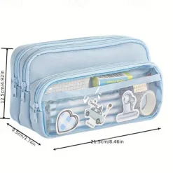 Transparent Pen Bag Large Capacity Simple High Appearance Level Pencil Case Creative Multi-functional Middle School Student Pen Bag