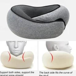 Travel Neck Pillow Memory Foam Pillow Airplane Pillow Neck Cushion U Shaped Travel Healthcare Memory Foam For Family And Travel