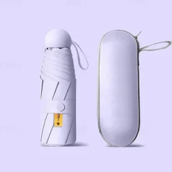 Travel Parasol Umbrella - Automatic Open Close, Lightweight & Portable, Strong Waterproof Folding Parasol with UV Protection for Sun & Rain - Men and Women