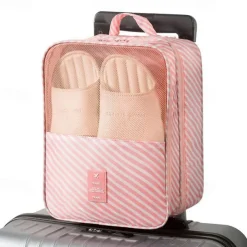 Travel Shoe Bags, Shoe Bags For Travel with Zipper Closure and Handle, Stylish and Portable Shoe Storage for Men and Women's Travel Gifts and Home Storage