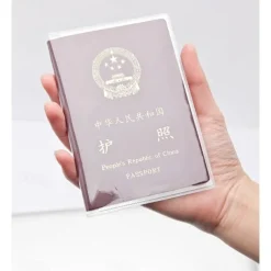 Travel Waterproof Dirt Passport Holder Cover Wallet Transparent PVC ID Card Holders Business Credit Card Holder Case Pouch