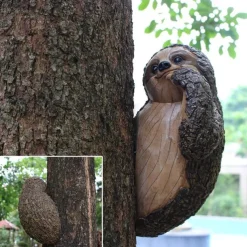 Tree Hanging Sculpture - Fun Resin Art Animal Ornaments - Patio Yard Lawn & Garden Outdoor Decorative Statues