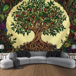 Tree of Life Hanging Tapestry Wall Art Large Tapestry Mural Decor Photograph Backdrop Blanket Curtain Home Bedroom Living Room Decoration