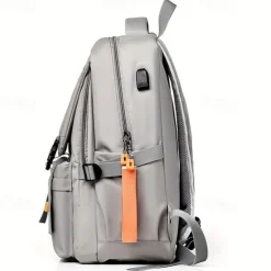 Trend-Brand Backpack Men'S Large Capacity Multi-Functional Waterproof Oxford Cloth Students Computer Bag Simple Business Bag, Back to School Gift