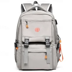 Trend-Brand Backpack Men'S Large Capacity Multi-Functional Waterproof Oxford Cloth Students Computer Bag Simple Business Bag, Back to School Gift