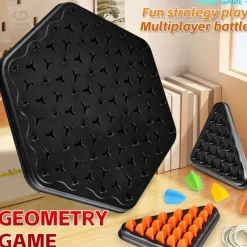 Triangular Chain Mastermind - Develops Logical Thinking and Problem-Solving Skills Fun Multiplayer Desktop Puzzle Game for Kids Durable Plastic Construction Ideal for Early Learners Aged 3-6 Enhan
