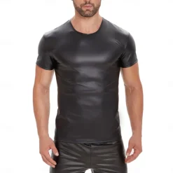 T-shirt Skin Suit Carnival Costume Men's Matte Spandex Costume for Performance Club Pole Dance Halloween Carnival Adults'