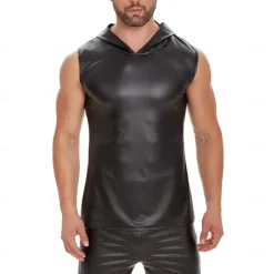 T-shirt Skin Suit Tank Top Carnival Costume Men's Matte Spandex Costume for Performance Club Pole Dance Halloween Carnival Adults'