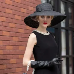 Tulle / Basketwork Kentucky Hat / Hats / Headwear with Floral 1pc Wedding / Special Occasion / Casual Headpiece dress to impress Race Day Dress