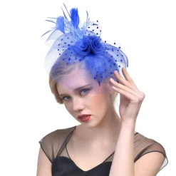 Tulle / Feather / Net Fascinators Kentucky Derby Hat / Headwear with Floral 1PC Wedding / Special Occasion / Horse Race Headpiece