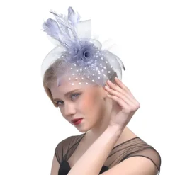 Tulle / Feather / Net Fascinators Kentucky Derby Hat / Headwear with Floral 1PC Wedding / Special Occasion / Horse Race Headpiece