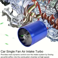 Turbocharger Adapter Fuel Saver Fuel Intake Throttle Valve Modified Accelerator Fuel Intake Fan SUV Turbocharger Converter