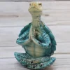 Turtle Sculpture | Peacefulness Meditating Sea Turtle Statue Decorations For Buddha | Meditating Sea Turtle Miniature Figurine Collection For Courtyard Home Patio, Lawn, Garden