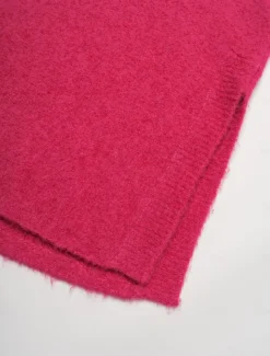 Turtleneck Ribbed Knit Wool Blend Drop Shoulder Batwing Sleeve Pullover Sweater