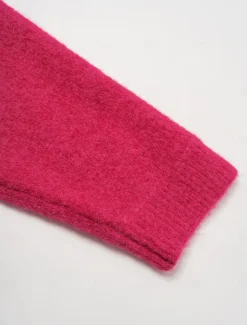 Turtleneck Ribbed Knit Wool Blend Drop Shoulder Batwing Sleeve Pullover Sweater