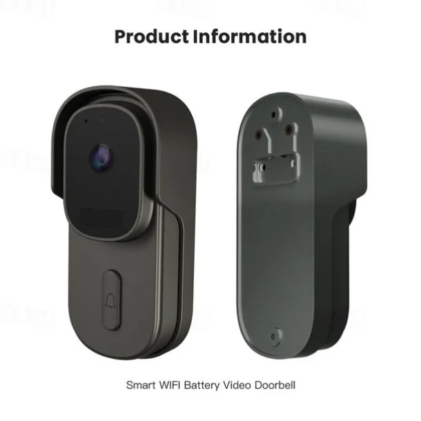 Tuya Smart Home Video Doorbell 1080P Camera Outdoor Wireless WiFi Door Bell Waterproof House Security Protection Smart Lifefor Alexa/Google Home