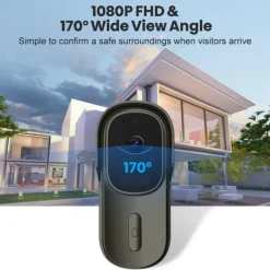 Tuya Smart Home Video Doorbell 1080P Camera Outdoor Wireless WiFi Door Bell Waterproof House Security Protection Smart Lifefor Alexa/Google Home