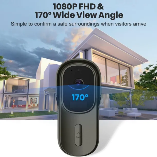 Tuya Smart Home Video Doorbell 1080P Camera Outdoor Wireless WiFi Door Bell Waterproof House Security Protection Smart Lifefor Alexa/Google Home