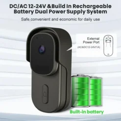 Tuya Smart Home Video Doorbell 1080P Camera Outdoor Wireless WiFi Door Bell Waterproof House Security Protection Smart Lifefor Alexa/Google Home